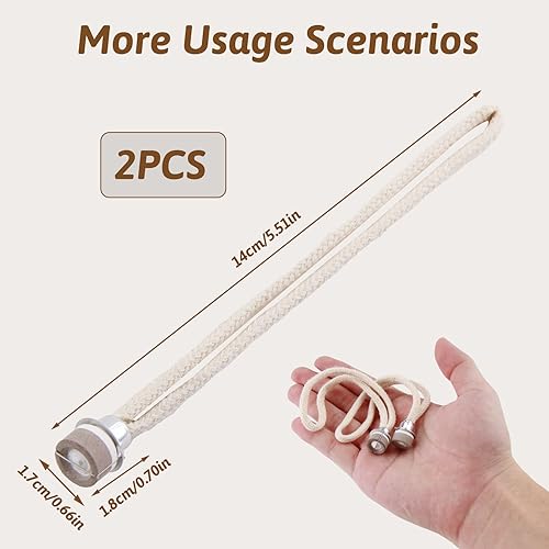 2PCS Mèches De Rechange avec Brûleur pour Lampes À Huile Catalytiques Parfum en Bois Diffuseur De Brûleur Catalytique pour Diffuseurs D'Aromathérapie, Décoration De La Maison, Tête Argentée - Nail Gallerys