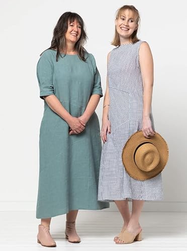 Style Arc Patron de couture Yvette Robe tissée Tailles 38 à 50 - Nail Gallerys