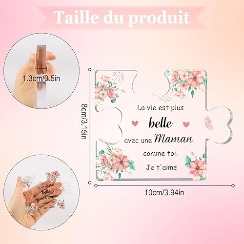 Cadeau Fete des Meres Cadeau Maman Acryliques Puzzle Cadeau Fête des Mères Cadeau Anniversaire Maman Cadeau pour Maman Idee Cadeau Maman Cadeau Future Maman Cadeau pour Sa Maman Cadeau Jeune Maman - Nail Gallerys