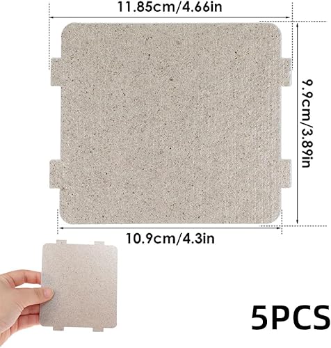 JOCXZI 5 Unités Plaque en mica pour réparation de Micro-Ondes, Plaque de Remplacement pour Les Accessoires de réparation de Micro-Ondes(108 × 99mm) - Nail Gallerys