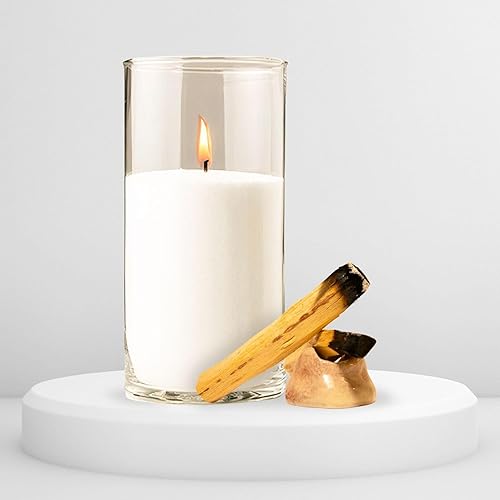 TERRARITA Kit pour fabriquer des bougies de sable | Kit bougies cire nacrée 500 g | cire pour bougies végétales | 2 Palo Santo 10 mèches pour bougies | sans paraffine | Bougies blanches prêtes non - Nail Gallerys