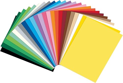 Folia Papier de Couleur, A4, 130 g/m2, 25 Couleurs Assorties, coloré - Nail Gallerys