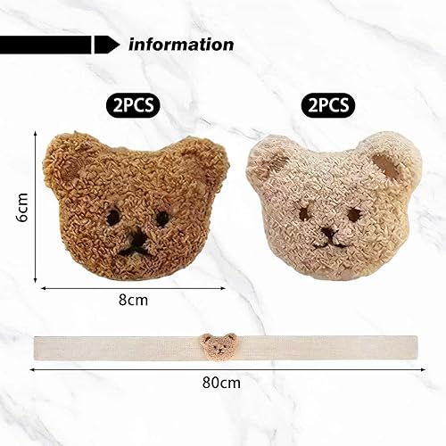 OVDGWC Morceaux De Ceintures De Rideau d'ours, Bandes De Rideau De Dessin Animé, Ceintures Décoratives De Rideau, Sangles De Rideau - Nail Gallerys