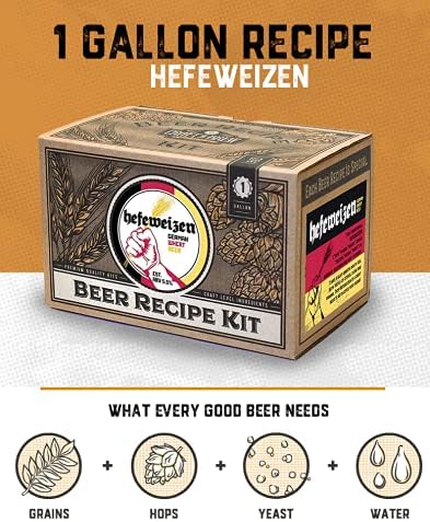 Craft A Brew Kit de Recettes de Recharge Hefeweizen ; 1 Gallon; Ingrédients pour Le Brassage Maison de la bière - Nail Gallerys