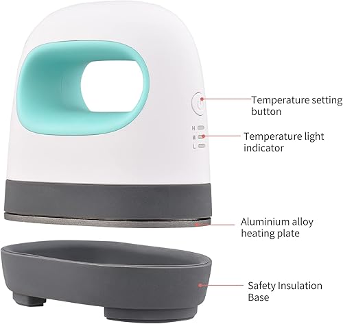 presse à chaud,ERYUE Mini presse à chaud Machine d'impression de t-shirts Presse de transfert de chauffage facile Machines à repasser pour vêtements Sacs Chapeaux Tampons Couverture Cuir Portable HTV - Nail Gallerys