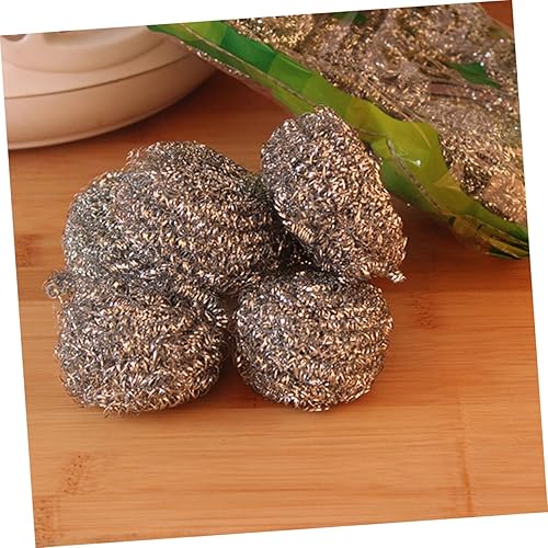 Beaupretty Brosse à Récurer en Acier Inoxydable pour Vaisselle Brosse de Nettoyage en Fil Métallique pour Casseroles Ensemble de Brosses de Nettoyage de Cuisine 30 G - Nail Gallerys