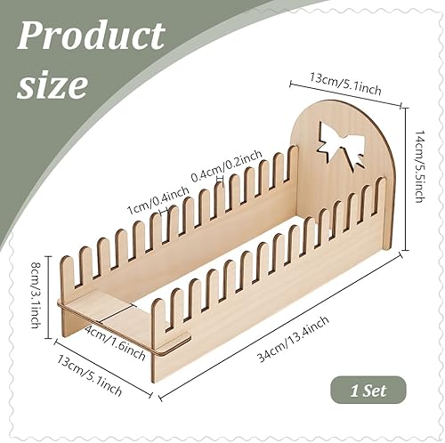 PH PandaHall 14 emplacement Présentoir de Cartes de Vœux en Bois, Support Carte Postale Présentoir Cartes pour Table Cartes Photos Vendeur Comptoir de Détai Cartes de Vœux - Nail Gallerys