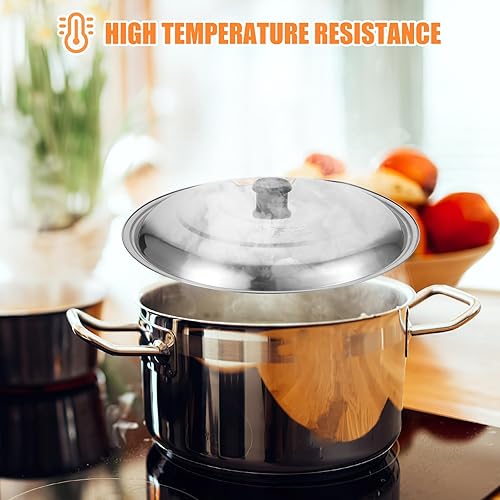 Amosfun Couvercle En Acier Inoxydable 33 Cm Pour Casseroles Et Poêles, Couvercle Universel Avec Bouton, Idéal Pour Votre Cuisine - Nail Gallerys