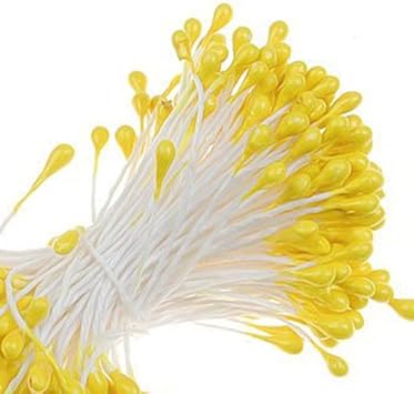 Mnixy Décorations florales, jaune, taille unique - Nail Gallerys