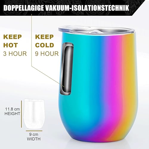 TELANKS Cadeaux personnalisés amusants pour les femmes, cadeaux de meilleure amie, tasses à vin à emporter pour petite amie, sœur, épouse, maman - Nail Gallerys