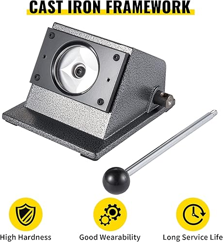 VEVOR Machine à Badge 75 mm Poinçon Graphique Rond Manuel Presse à Bouton Durable Machine de Découpe de Carte Ronde Découpeur de Badge avec Poignée Ergonomique pour Découper Feuille Fabriquer Insigne - Nail Gallerys