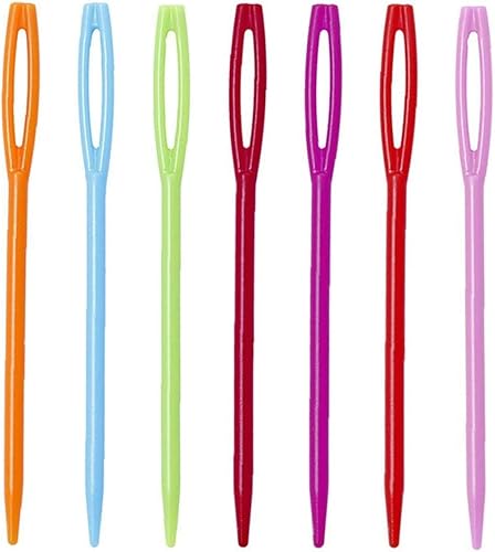 Lot de 40 aiguilles multicolores en plastique pour enfant 7 cm, M, Autres pierres précieuses - Nail Gallerys