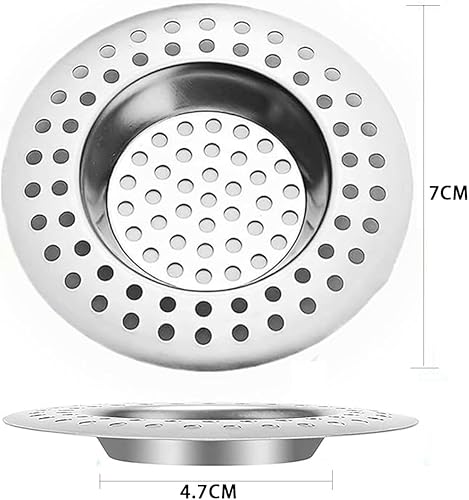 QOMJUFA 2 PCS Filtre Evier Cuisine, Bouchon Evier Cuisine, Passoire Evier, Filtre Evier Cuisine, Évier Filtre de Vidange, Grille Evier Cuisine, Filtre Cheveux Douche, Protege evier Cuisine - Nail Gallerys