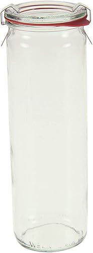 Lot de six 600 ml bocaux Weck Cylindre 21 cm de haut. Fabriqué en Allemagne au design classique. Modèle 905 - Nail Gallerys