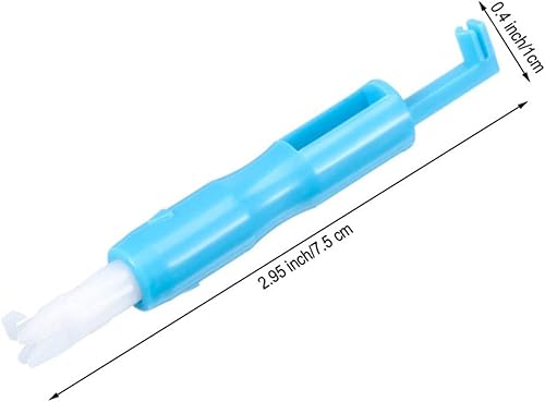 Nothers 4 Pièces Insertion d'Aiguilles à Coudre， Insertion d’Enfileur d'Aiguille de Machine à Enfile Aiguille Automatique Outil de Filetage à l'Aiguille Changeur d'Aiguille Automatique Filetage -Bleu - Nail Gallerys