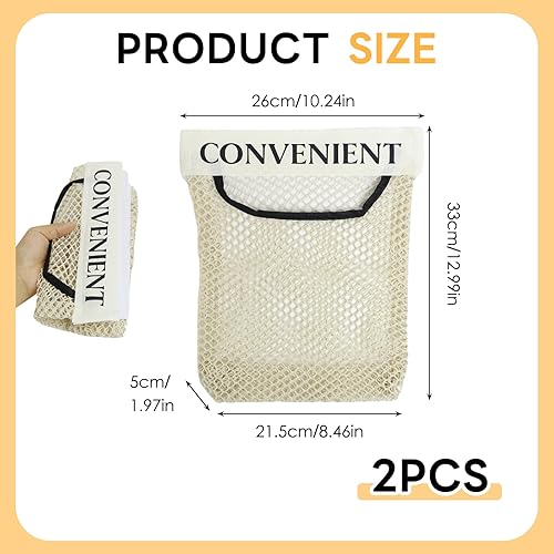 Sac de Rangement en Maille Suspendu Polyvalent, Lot de 2 pour Cuisine, Salle de Bain ou Organisation de Placard - Nail Gallerys