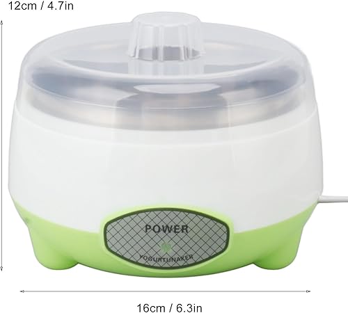 Atyhao Yaourtière, Yaourtière Automatique Yaourtière Machine à Récipient en Acier Inoxydable Yaourtière pour Yaourt Fait Maison Bricolage (Prise UE 220V) - Nail Gallerys