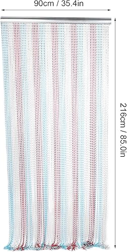 Alvinlite Rideau de chaîne de Porte, Rideau de Porte Suspendu de décoration de Rideau de chaîne en Aluminium adapté à la décoration intérieure et extérieure - Nail Gallerys