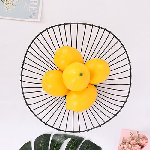 Marrakesch Orient & Mediterran Interior MAADES Corbeille à fruits, corbeille à fruits, en métal, noir, 25 cm, design scandinave - Nail Gallerys