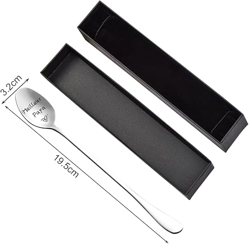 Cadeau Personnalisé pour Papa Cuillère à Dessert Cadeau pour Papa Cadeau de Fête des Pères pour Papa - Nail Gallerys