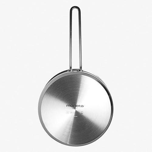 Moneta Allegro Inox Sauce Pan, Casserole avec Poignée, Acier Inoxydable Résistant, Convient à Toutes les Plaques de Cuisson, Lavable au Lave-Vaisselle, 350 ml - Nail Gallerys
