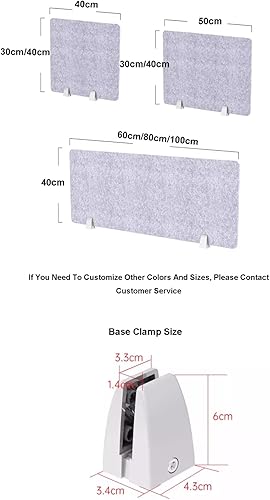 Séparateur acoustique de bureau debout pour bureau, panneau d'intimité, réduction du bruit, séparateur d'écran en fibre de polyester pour distractions visuelles. - Nail Gallerys