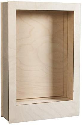 Rayher 62855505 Kit bois cadre à motif 3D, FSC 100%, nature - Nail Gallerys