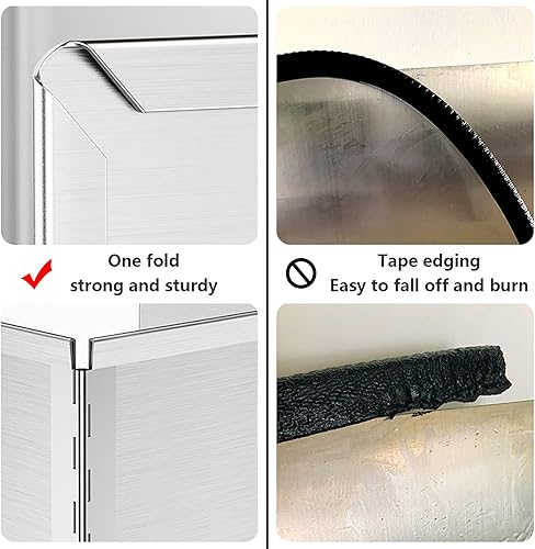 Plaque Anti-Projections De Cuisson Ecrans Anti-Projections Bloc Anti-Éclaboussures 2 Côtés Protege Mur Cuisine Couvercle Anti Eclaboussure Pliable,40×40cm - Nail Gallerys