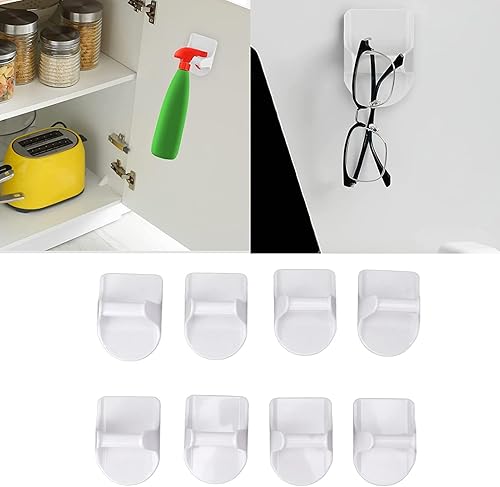 Zisemeil Lot de 8 porte-flacons pulvérisateurs ABS pour économiser de l'espace - Adhésif puissant pour armoire de maison - Nail Gallerys