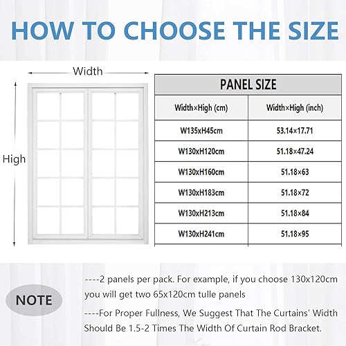 Surwin Lot de 2 Rideau Voilage, Rideaux Voilage, 3D Imprimé Plante Verte Rideau à Oeillets, Transparent Rideaux Salon Moderne pour Décorer Salon, Chambre, Cuisine, Fenêtre (Vert 5,135x45cm) - Nail Gallerys