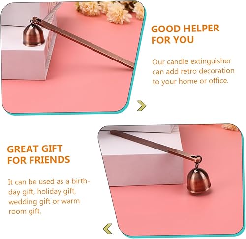 Alipis extincteur à Bougie Abat-Jour de Bougie Torche tiki moules à Bougies Propane bureautique Accessoires Accessoire éteignoir à mèche Bougie éteindre éteignoir Acier Inoxydable - Nail Gallerys