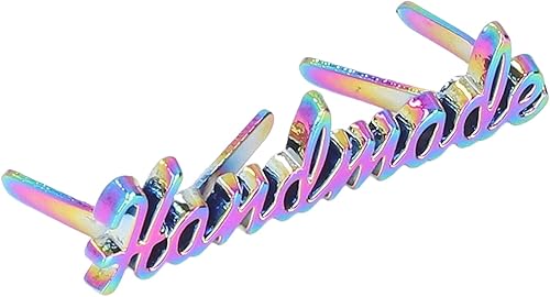 Étiquettes D'étiquettes Faites à la Main en Métal de 5 Pièces, étiquettes de Sac de Bricolage Colorées de Rétro pour L'artisanat de Fabrication de Bijoux, la Décoration - Nail Gallerys