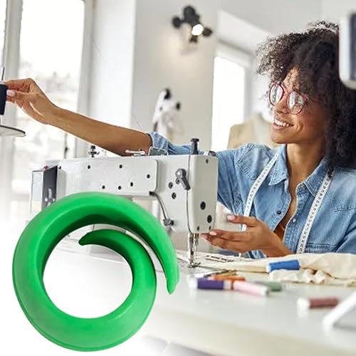 XIAOXIAOYU Support de fil de canette, économiseurs de bobine de fil à coudre,12X Bobine Huggers Couture - Pinces à canette en Silicone, bouchon de bobine de fil pour bobines de fil de Machine à coudre - Nail Gallerys