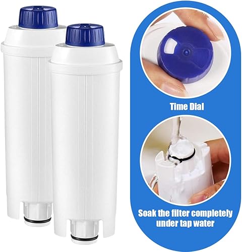 Filtre a Eau Machine a Café, Réduction du calcaire et des impuretés, Améliore le goût du café, Installation facile, Adoucir l'eau, Filtre à eau compatible pour machine à café DeL0nghi DLSC002 - Nail Gallerys