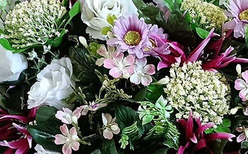 DRW Cœur de Fleurs pour cimetière 55 x 45 cm - Nail Gallerys