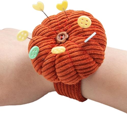 LINGJIONG Pelote À Épingles pour Le Poignet, Jolis Coussinets À Aiguilles Portables avec Sangle Élastique Réglable pour Les Couture - Nail Gallerys