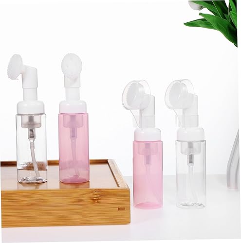 Cabilock Lot de 4 Flacons de Mousse Nettoyante pour Le Visage Rechargeables Format Voyage Ensemble de Flacons à Pompe pour Produits de Toilette - Nail Gallerys