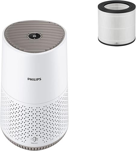 Philips Purificateur d'Air Séries 600, Ultra-silencieux et économe en énergie, éfficace contre allergies, Filtre HEPA élimine 99.97% des polluants, Jusqu'à 44m², Contrôle par App, Blanc (AC0650/10) - Nail Gallerys