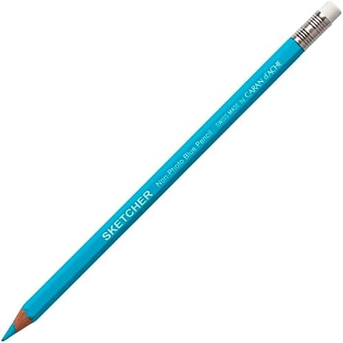 Caran d'Ache Sketcher - Crayon sans photo - 2 Crayons Bleu - Nail Gallerys