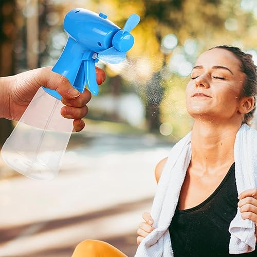 Générique Brumisation Ventilateur Portable, Ventilateur Portable A Pile, Fan Personnel De Voyage,Ventilateurs De Pulvérisateur De Bouteille D'eau, À Piles, Utilisé Comme Bureau, Ventilateurs Portatif - Nail Gallerys