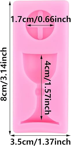 XMOLDNMS Moules à fondant en calice de communion pour baptême, fête, décoration de gâteau, bonbons, chocolat, argile polymère pâte - Nail Gallerys