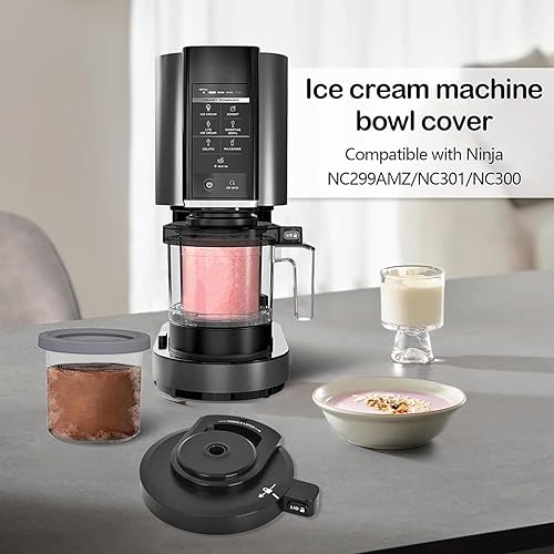 Couvercle Extérieur de Rechange pour Ninja Machine à Crème Glacée NC300EU (Sans Pagaie), Accessoires pour Sorbetières Compatible avec Ninja NC299AMZ/NC300/NC301 - Nail Gallerys