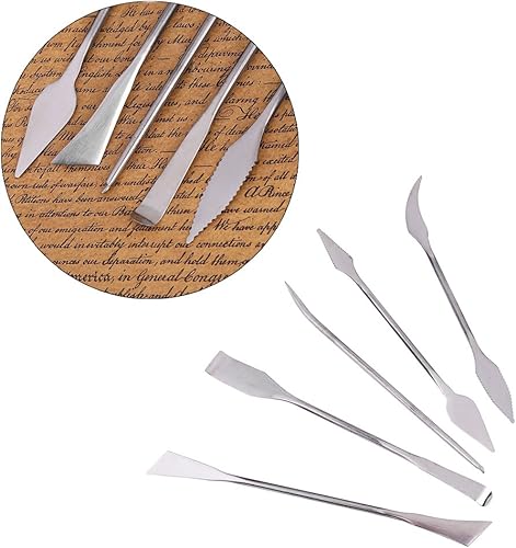 Akozon Outils De Sculpture 5Pcs En Acier Inoxydable Cire Argile Poterie Sculpture Modélisation Sculpture DIY Artisanat Art Outils Ensemble - Nail Gallerys