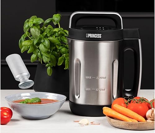 Cuiseur à soupe en acier inoxydable pour 2 litres de soupe, smoothies et sauces - 6 programmes de cuisson - Nail Gallerys