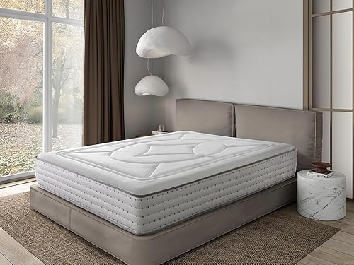 DORMISSIMO Matelas en Latex 120X190 Vega Epaisseur 30 CM | Ressorte ensaches | Fermete 3'5/5 - Nail Gallerys