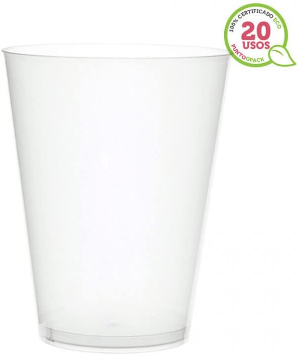 Grupo Servimark Lot de 25 verres à cidre réutilisables 500 ml – Polypropylène (PP) – Translucide – Gobelet durable sans BPA, idéal pour cidre, sangria, mojitos ou autres boissons - Nail Gallerys