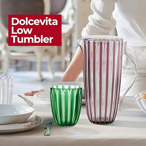 GUZZINI - Verre Bas 'Dolcevita', Bio-Based Plastic, Amethyst, 8,5x8,5xh10 - Nail Gallerys