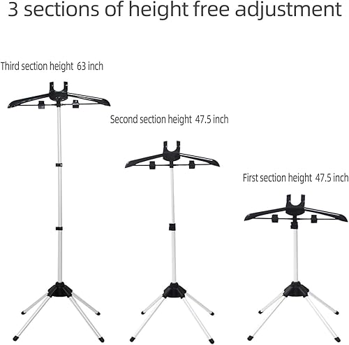 Support De Repassage pour Défroisseur, Porte Vetement pour Repassage, Cintre pour Défroisseur, Télescopique Pliable, Accessoires pour Défroisseur À Ur pour Hôtels Usines De Vêtements Maisons - Nail Gallerys
