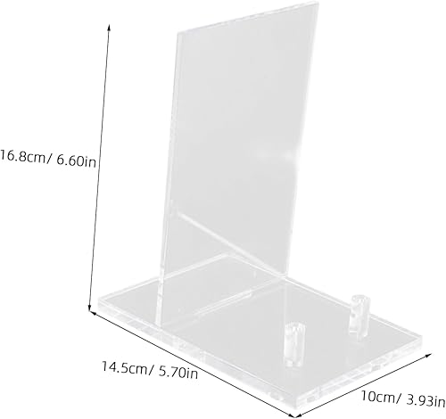 ABOOFAN Support De Cadre Photo Porte-assiettes Décoratifs Support D'affichage De Carte Postale Support D'affichage Photo Mini Support D'assiette Chevalet En Plastique Acrylique Transparent - Nail Gallerys