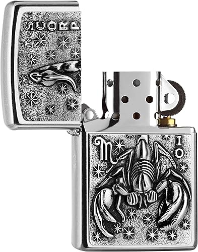 Zippo, 2006498,PL AA8207 ScorpioTierkr. V19 Briquet Laiton Design 5,83,81,2, Cuivré - Nail Gallerys